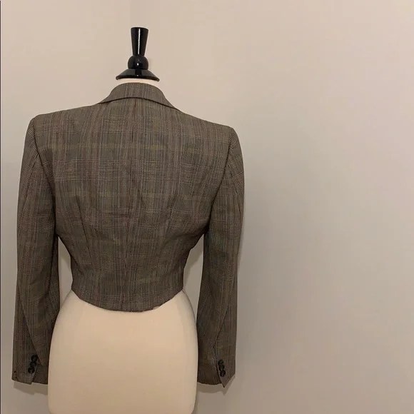 Vintage Foreman & Clark Crop Cinched Jacket S - Picture 9 of 12